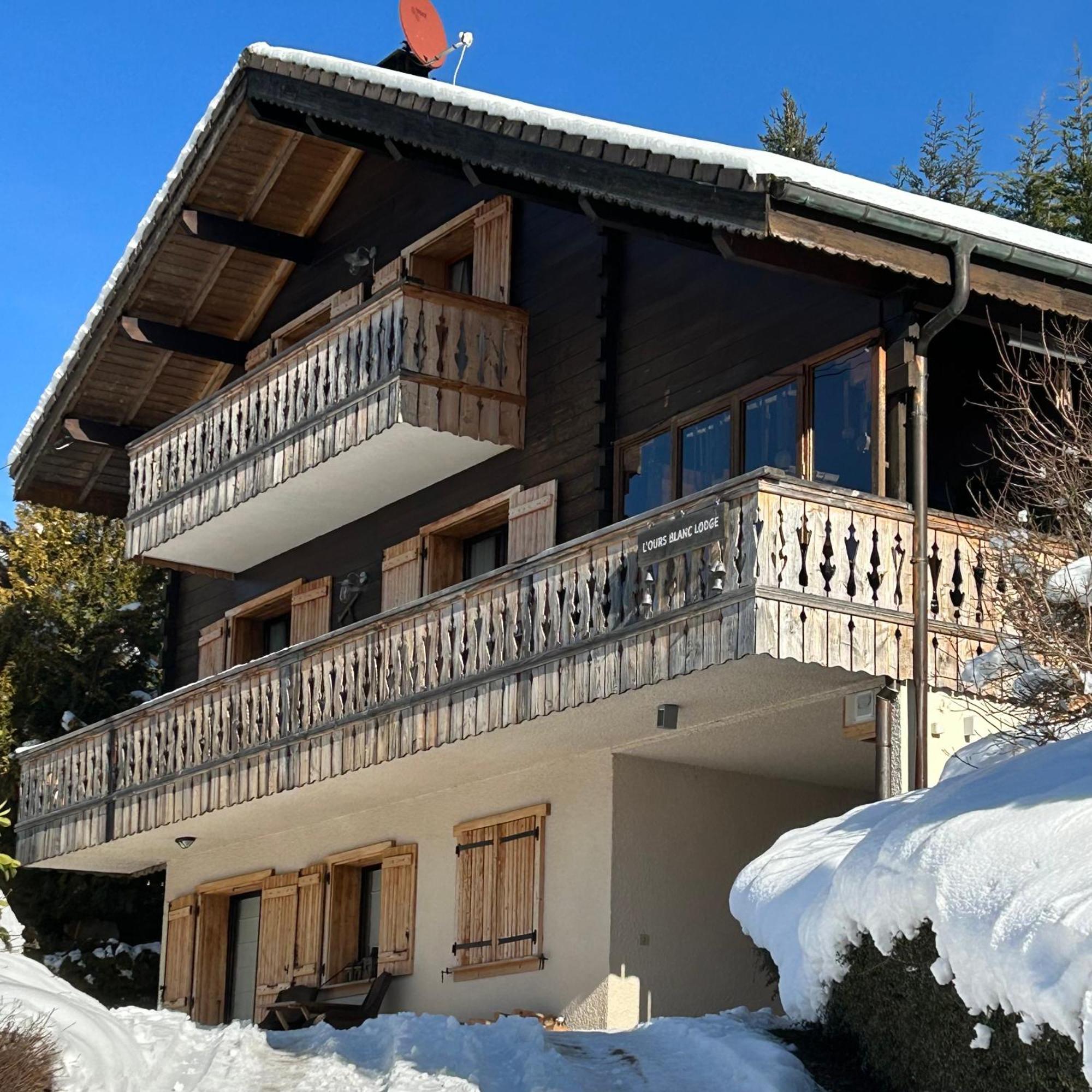 L'Ours Blanc Lodge Le Biot ภายนอก รูปภาพ